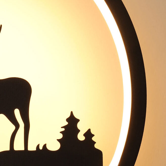 مصباح حائط LED دائري من السيليكون والأكريليك بتصميم موس إبداعي على الطراز الأوروبي