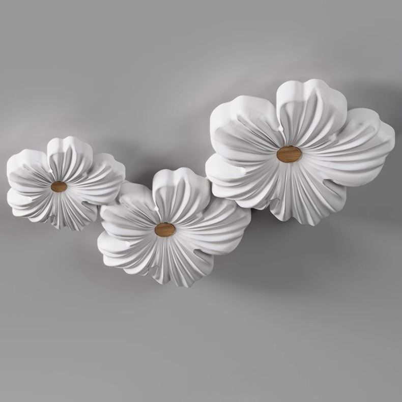 مصباح سقف LED بتصميم زهرة أكريليك حديدي عصري لغرفة المعيشة