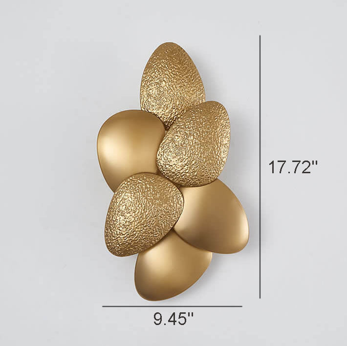Modern Luxury Gold Stainless Steel Pebble 3/6 Light Wall Sconce Lamp