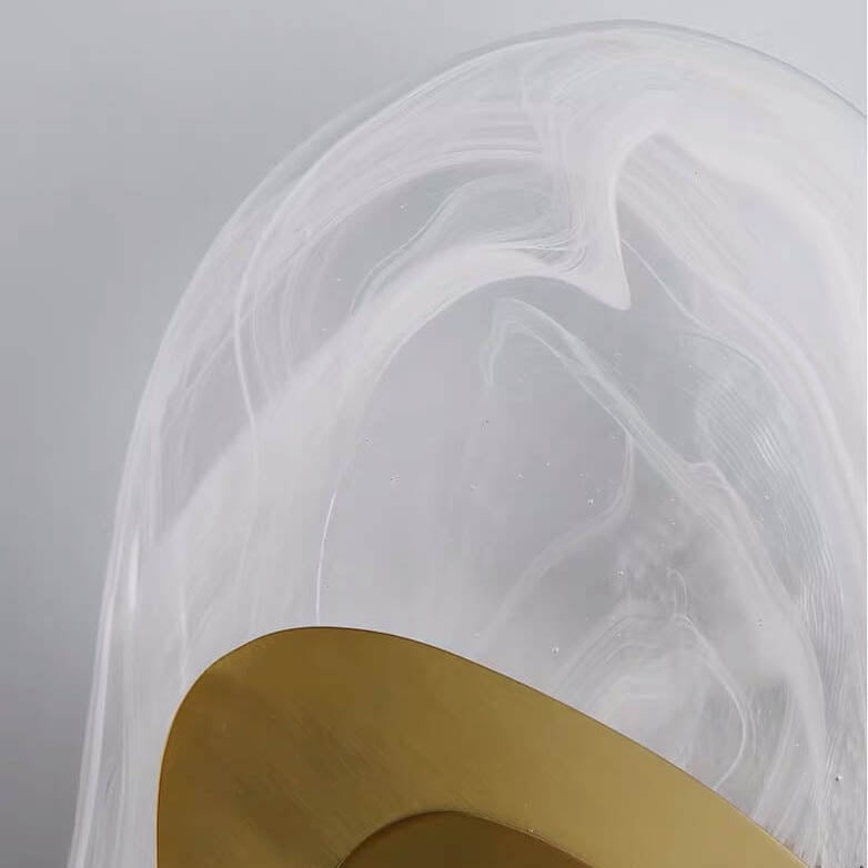 مصباح حائط LED بيضاوي الشكل بتصميم عصري إبداعي، مزود بضوء واحد