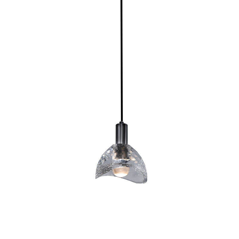 مصباح LED حديث إبداعي على شكل قبة من الكريستال والنحاس