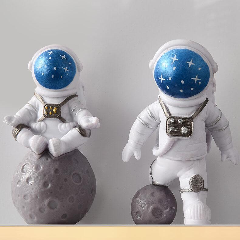 クリエイティブな宇宙飛行士樹脂アクリル1灯LED円形壁取り付け用燭台ランプ