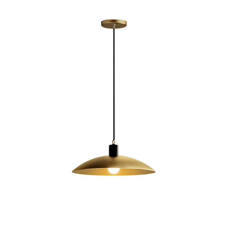 Nordic Minimalist Gold Color Copper 1-Light Pendant Light