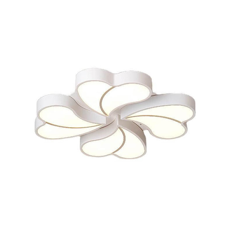 مصباح سقف LED حديث إبداعي من الأكريليك بتصميم البرسيم، مثبت على السقف