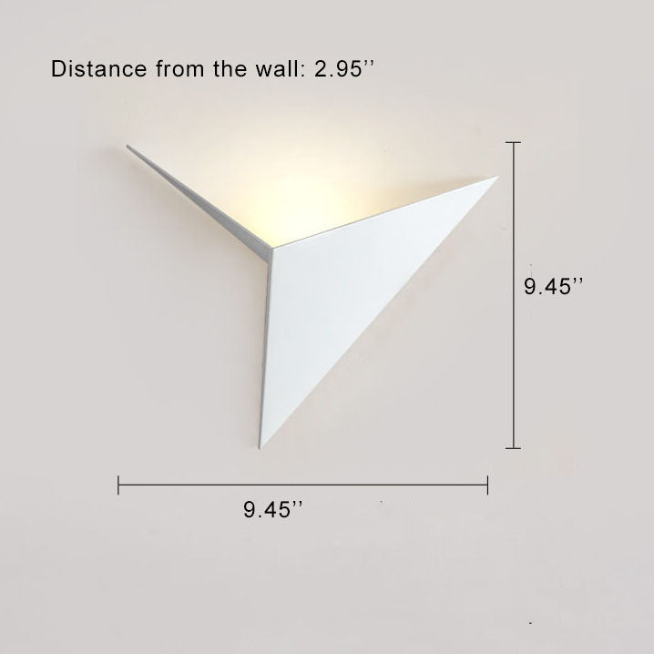 Nordic Minimalist Triangle Iron LED Wall Sconce Lamp