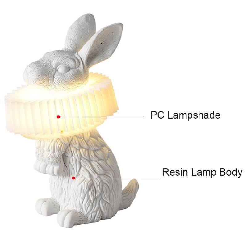 Modern Creative Resin Rabbit LED 1-Light Table Lamp