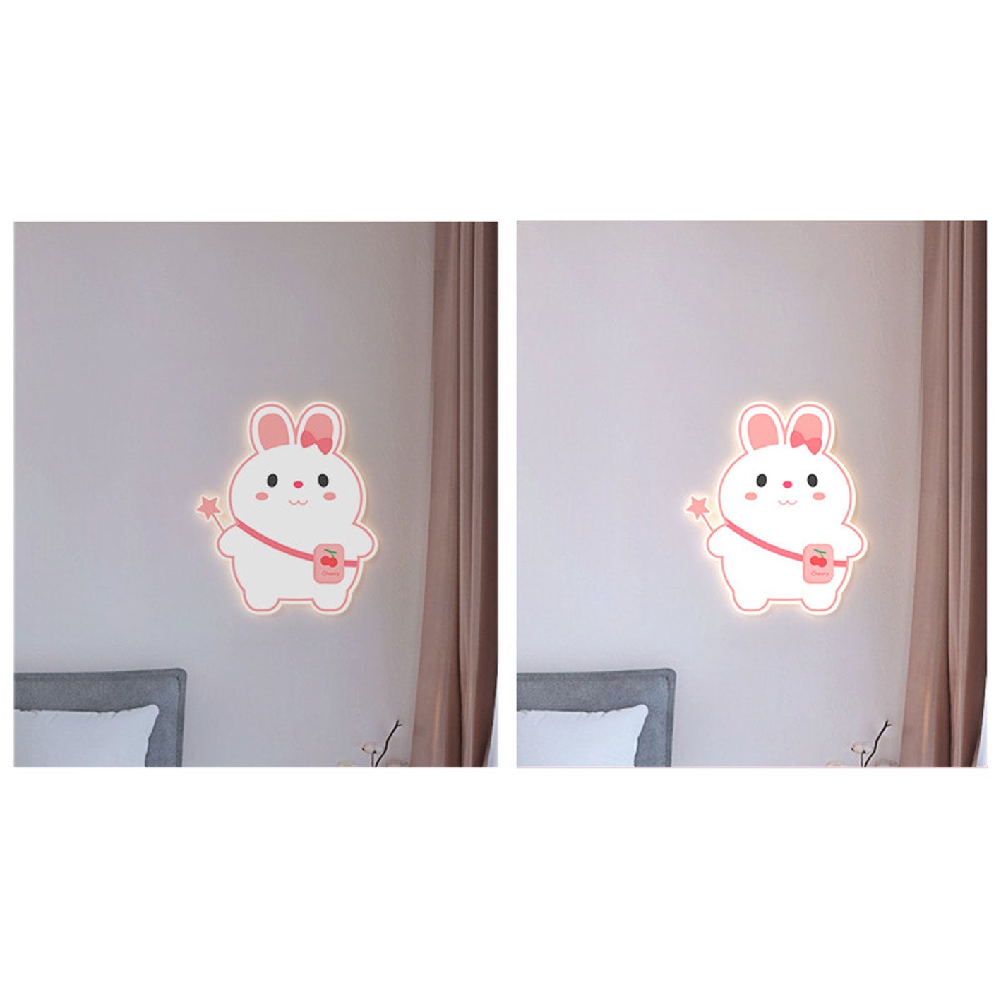 Creative Cartoon Rabbit Unicorn Kids LED Wall Sconce Lamp