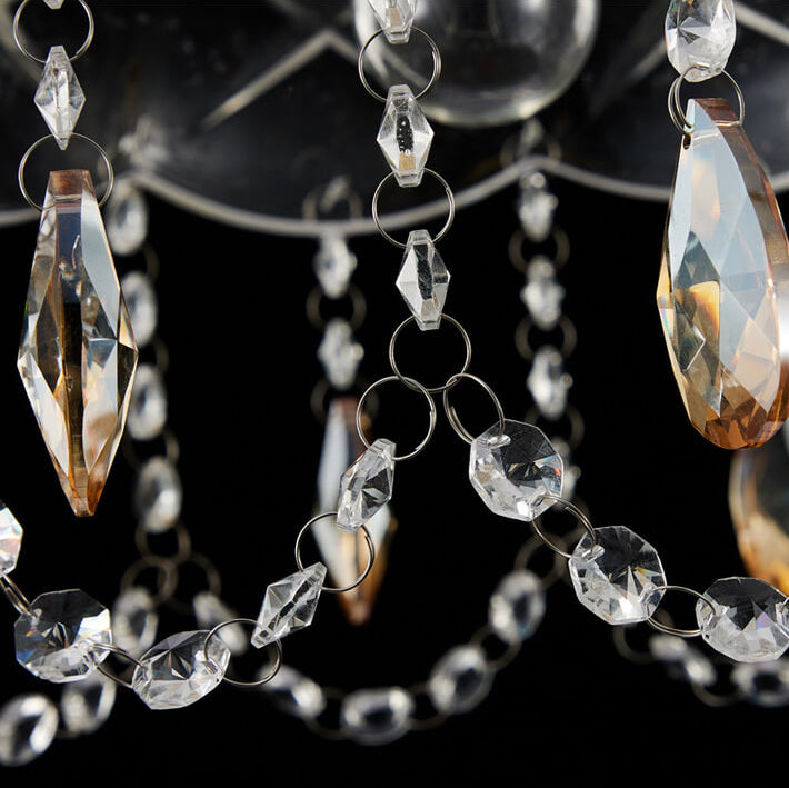 Modern Luxury Crystal Hanging Dome 1-Light Pendant Light