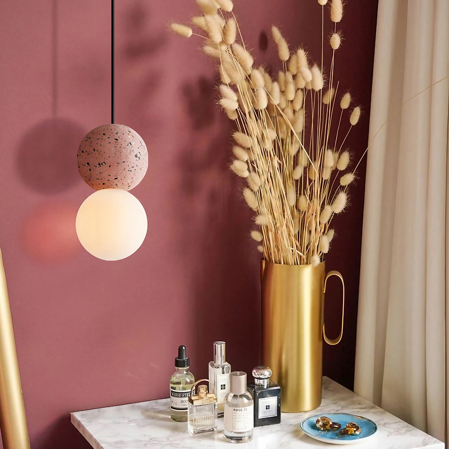 Nordic Creative Simple Glass Ball 1-Light Pendant Light
