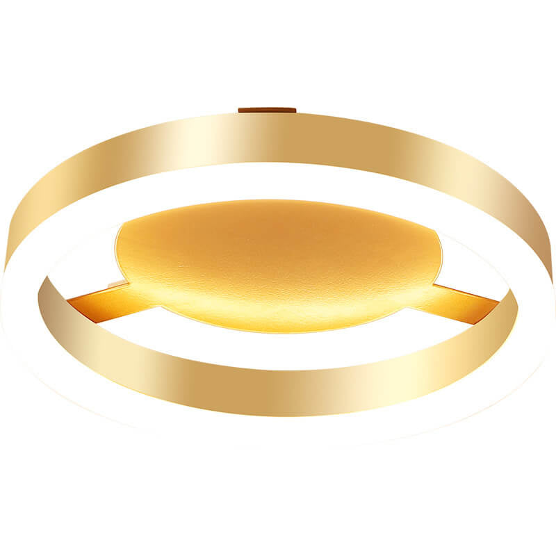 Modern Creative Square Round LED Semi-Flush Mount Ceiling Light