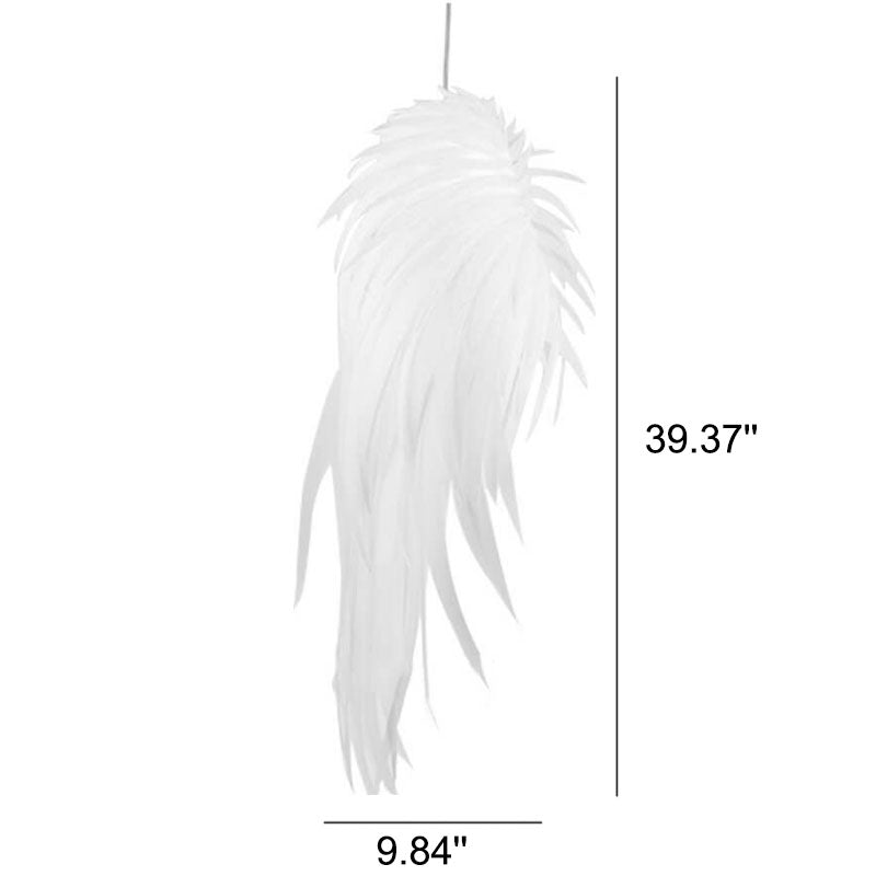 Modern PVC Angel Wings Feather LED Pendant Light