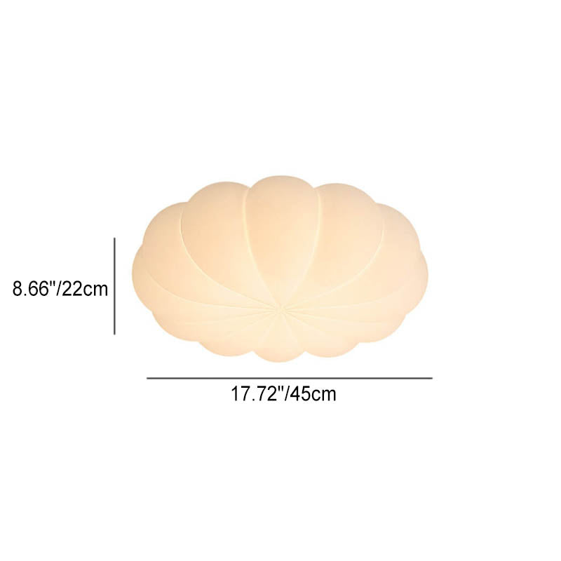 Contemporary Nordic PE Shade Kid's Flowers LED Flush Mount Ceiling Light For Bedroom