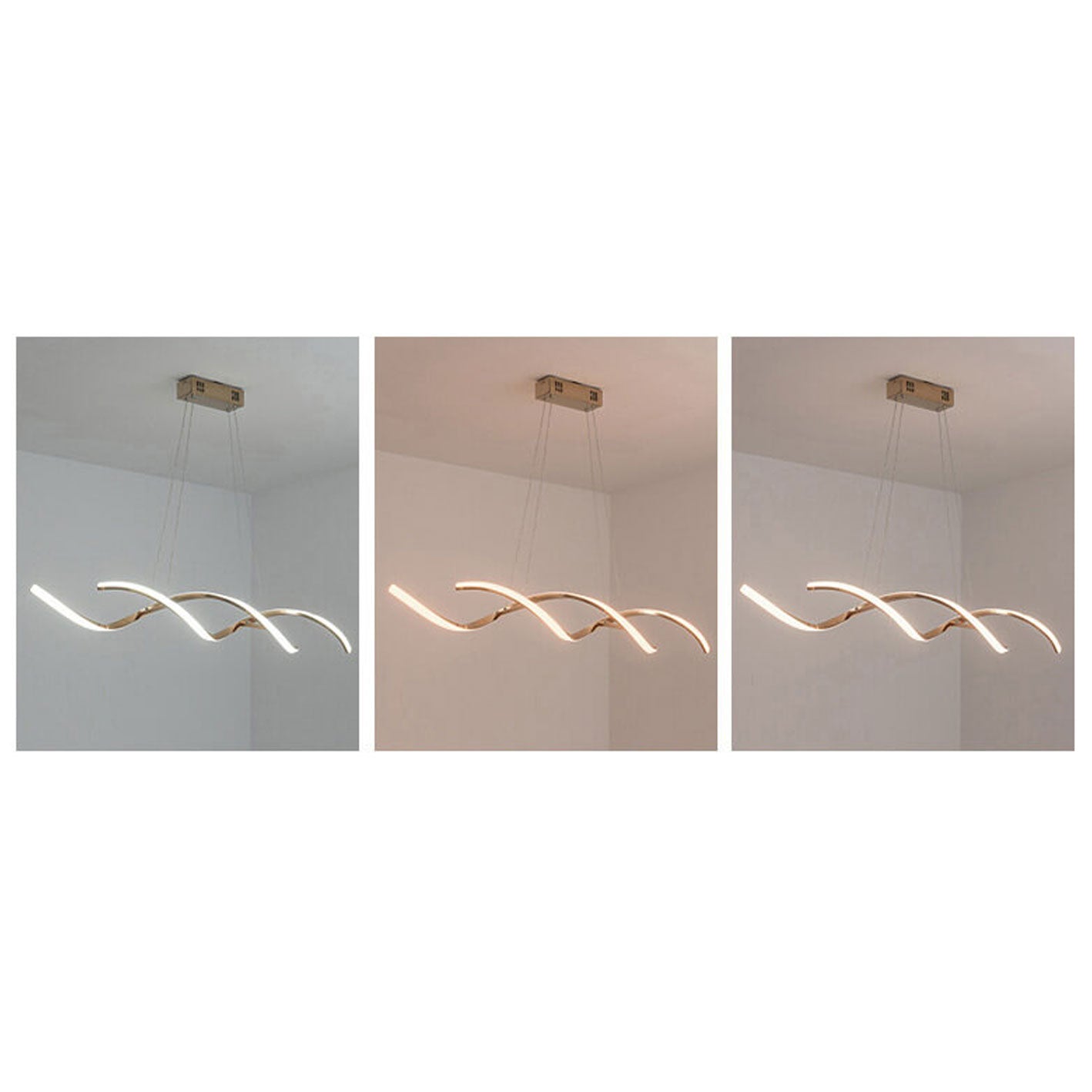 Modern Minimalist Strip Curve Island Light LED Chandelier