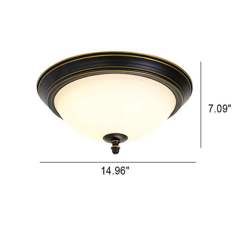 Modern Retro Rustic LED Iron Flush Mount Lighting