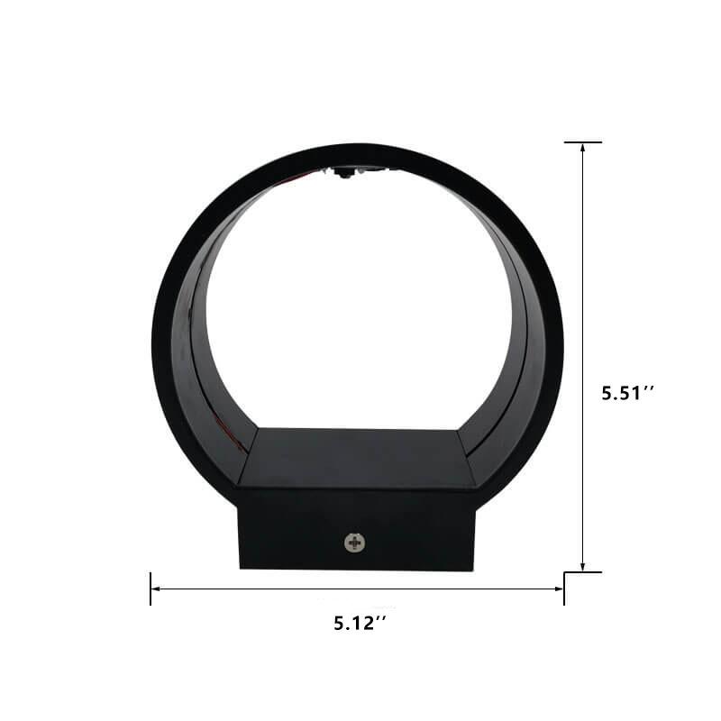 Modern Circle 1-Light LED Mini Wall Sconce Lamp
