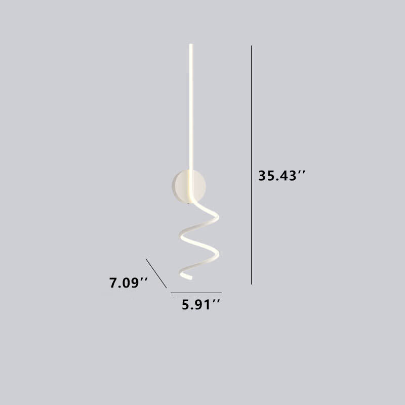 Minimalist Creative Arcs Lines 1-Light LED Wall Sconce Lamp