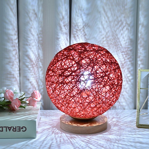 Modern Minimalist Hemp Vine Weaving 1-Light LED Table Lamp