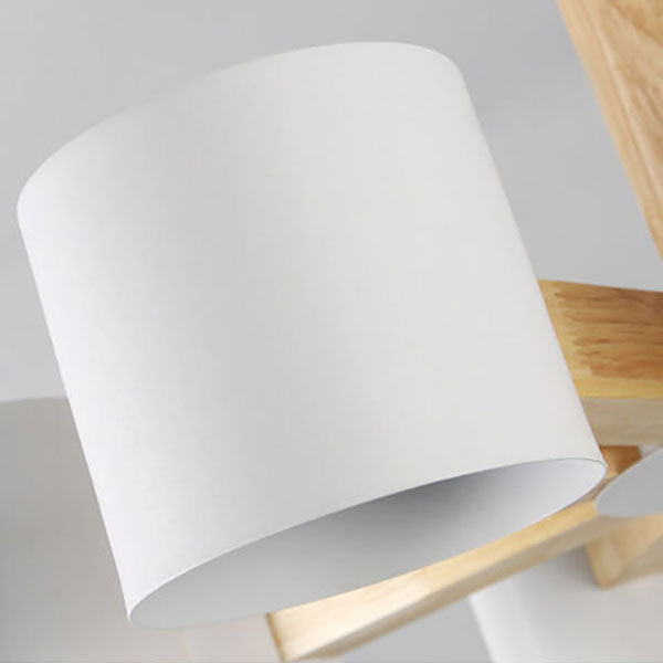 Scandinavian Minimalist Log 6/8-Light Island Light Chandelier