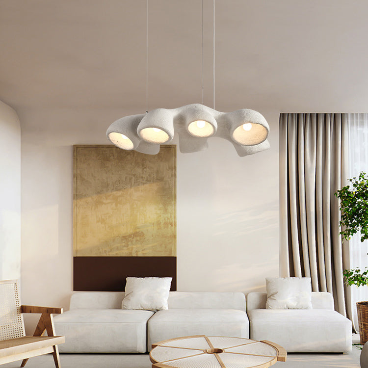 ثريا معاصرة من البوليسترين عالي الكثافة بتصميم إسكندنافي، بإضاءة 3/7 لغرفة المعيشة