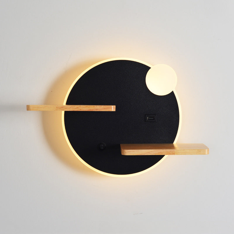 Modern Acrylic Phone Holder LED Creative Wall Sconce Lamp