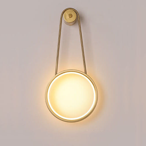 مصباح حائط LED دائري معلق بتصميم عصري بسيط