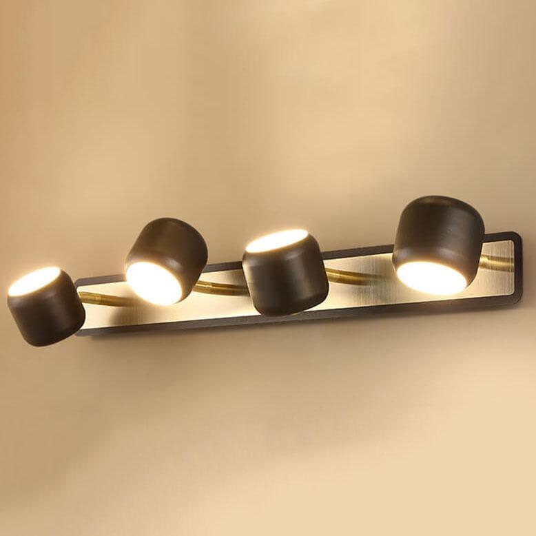 مصباح حائطي أمامي بمرآة LED بتصميم أسطواني عصري