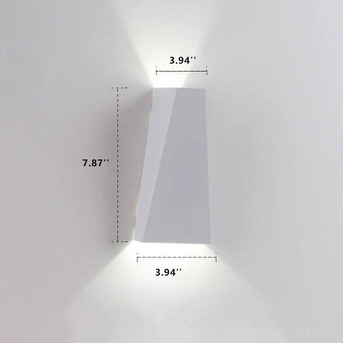 مصباح حائط LED شبه منحرف حديث وبسيط مزود بمصباحين