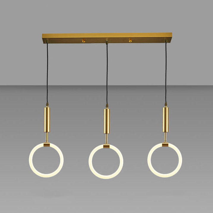 Modern Circle Ring 3-Light LED Chandeliers
