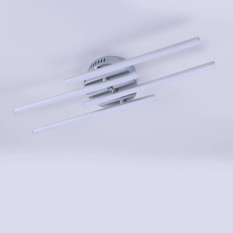 Minimalist Parallel Line LED Semi-Flush Mount Ceiling Light
