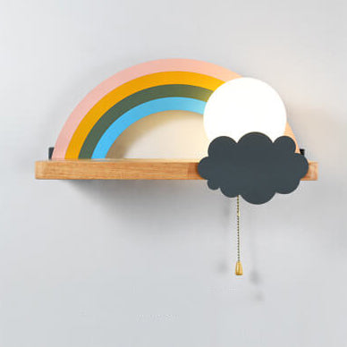 Nordic Cartoon Rainbow 1-Light Wall Sconce Lamp
