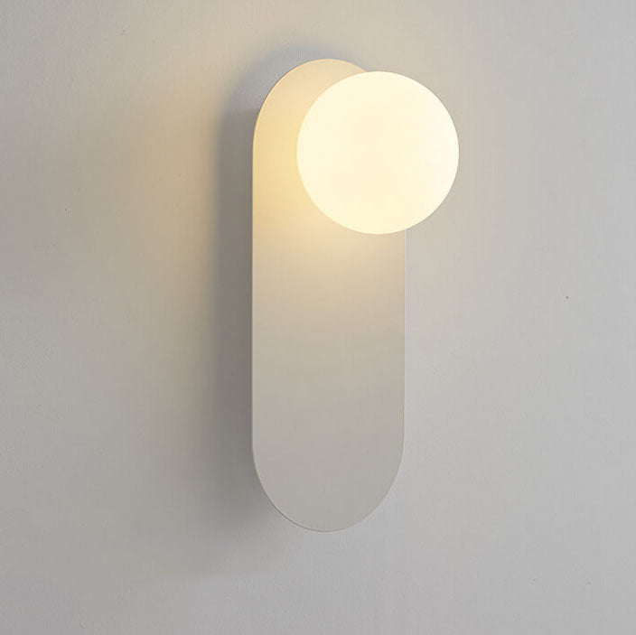 Nordic Minimalist Glass Ring Base 1-Light Wall Sconce Lamp