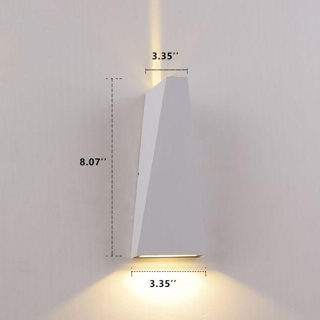 مصباح حائط LED شبه منحرف حديث وبسيط مزود بمصباحين