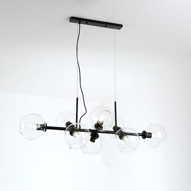 モダンガラス マジックビーン 8灯 LEDシャンデリア