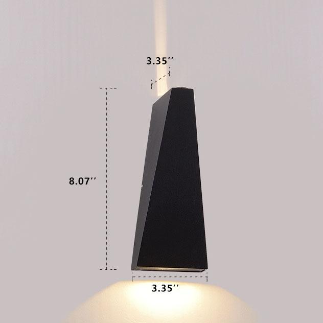 مصباح حائط LED شبه منحرف حديث وبسيط مزود بمصباحين