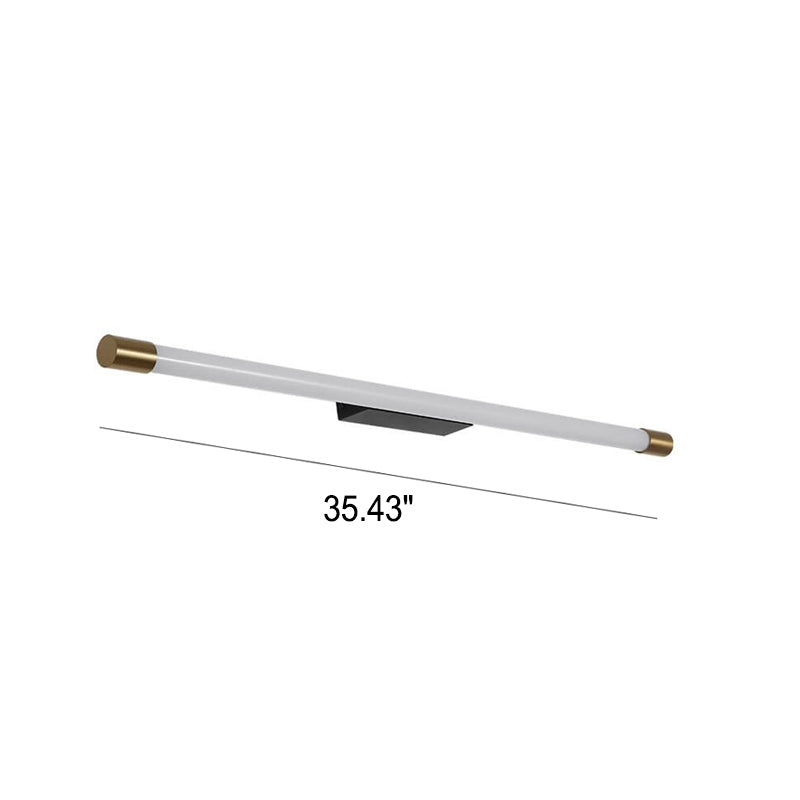 Modern Minimalist Vanity Thin Tube PC LED Wall Sconce Lamp