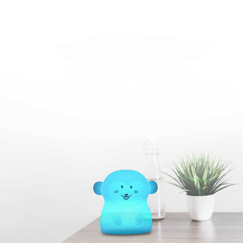 Creative Monkey Silicone Charging Pat LED Night Light Table Lamp