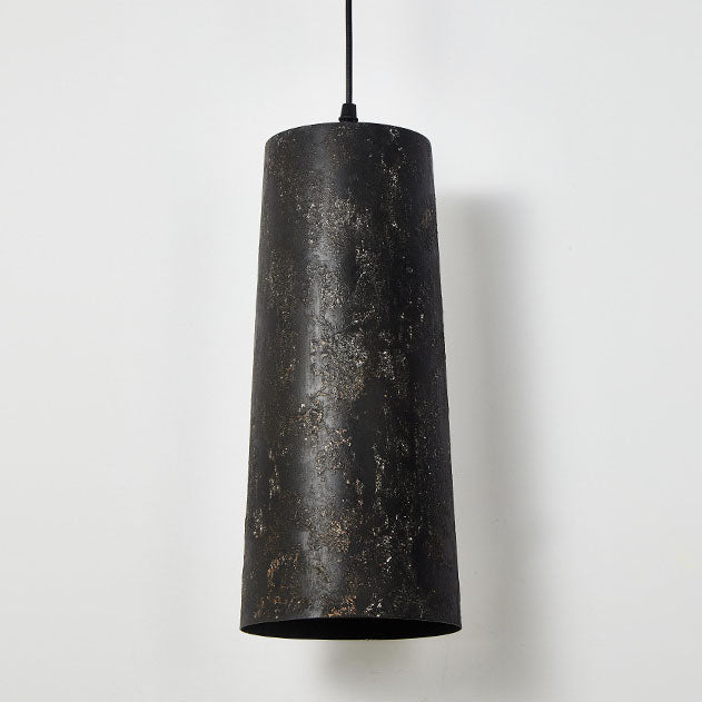 Industrial Japanese Simple Steel Cylinder 1-Light Pendant Light