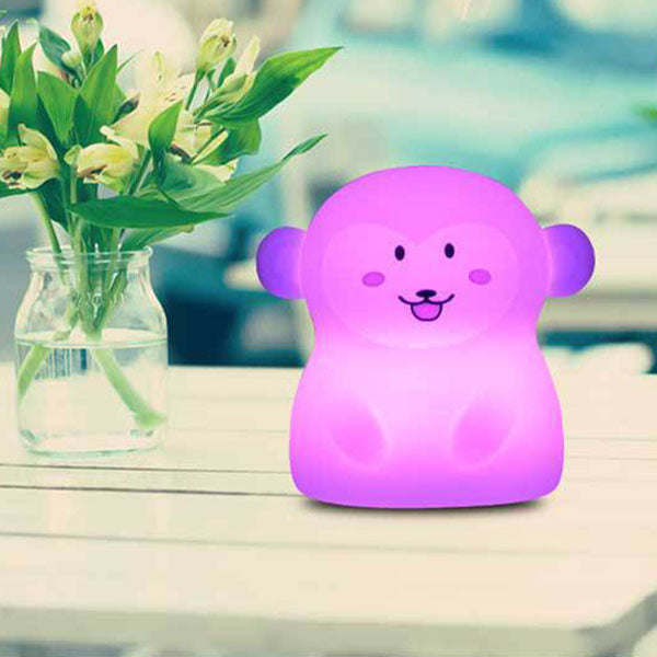 Creative Monkey Silicone Charging Pat LED Night Light Table Lamp