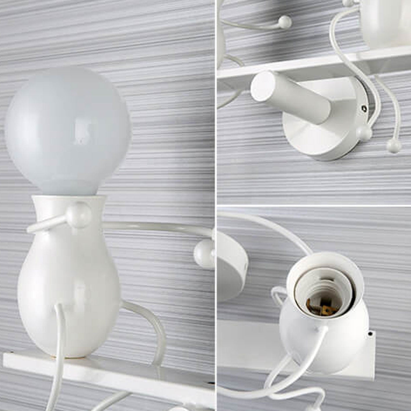 Modern Creative Two Little People 2-Light Wall Sconce Lamp