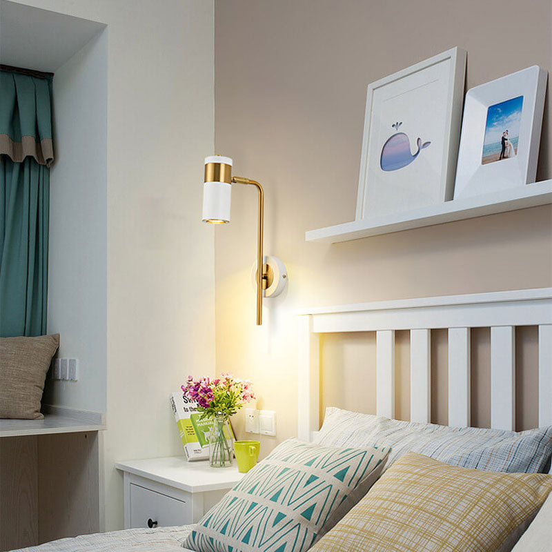 مصباح حائط LED دوار من الحديد بتصميم حديث وبسيط