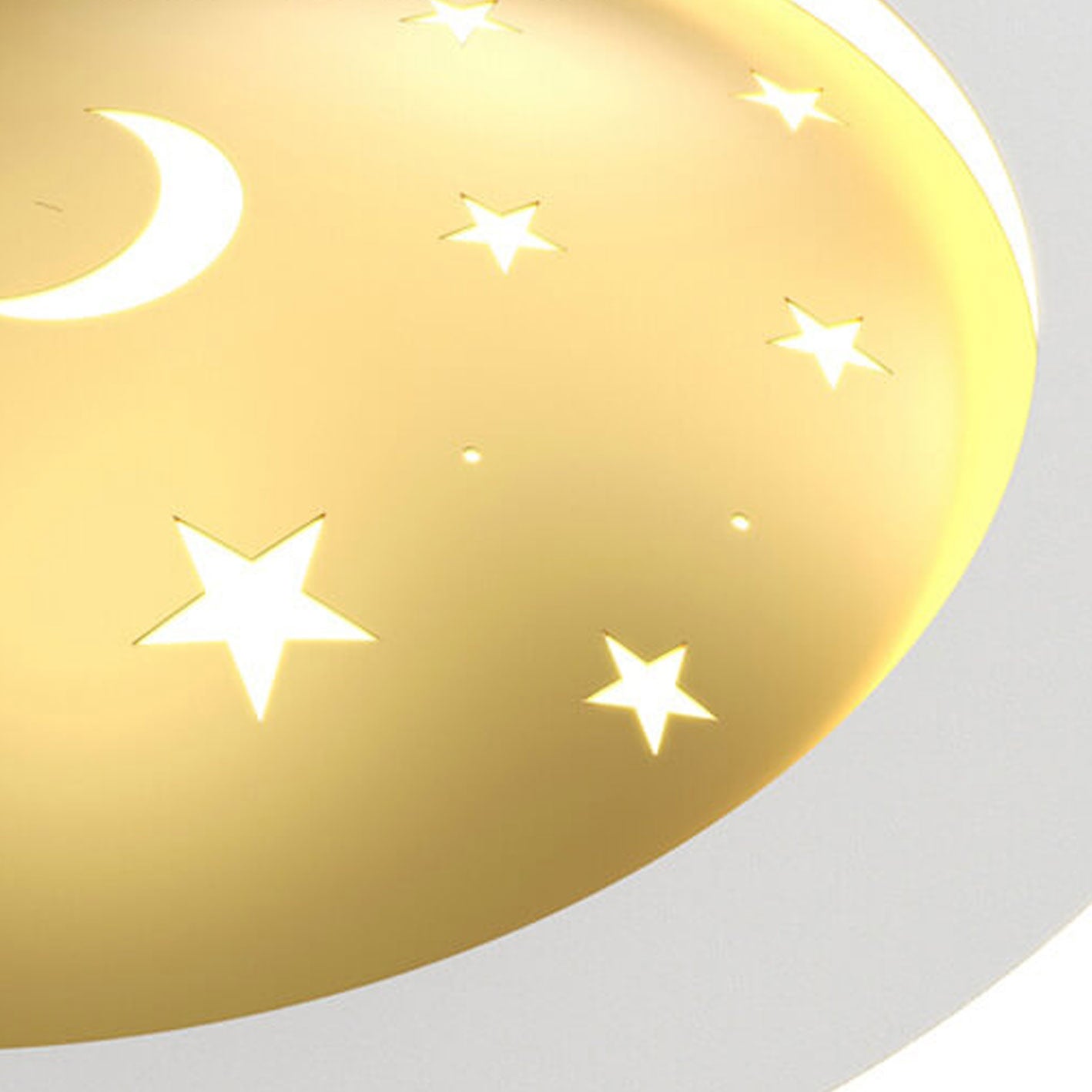 Nordic Minimalist Starry Sky Square Round Wrought Iron Aluminum LED Flush Mount Ceiling Light