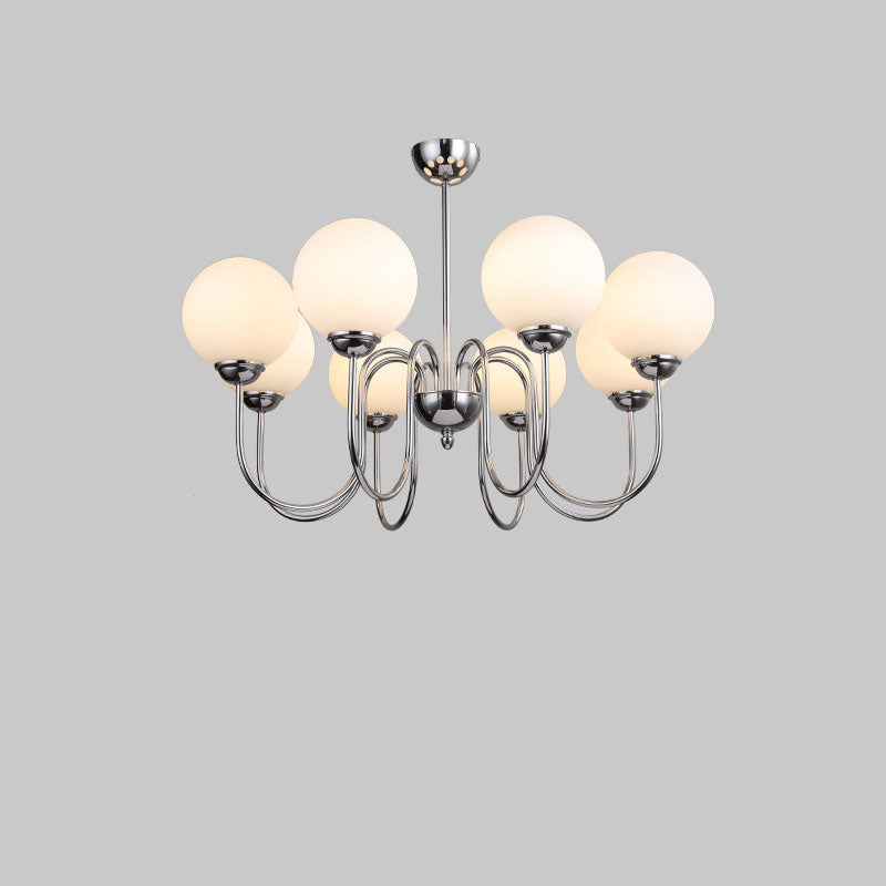 Modern Minimalist Vintage Round Ball 3/5/6/8-Light Island Light Chandelier