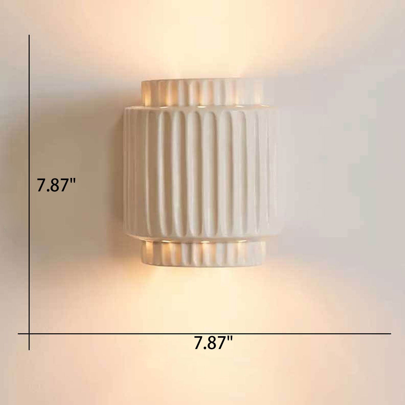 Japanese Creative Column Resin 1-Light Wall Sconce Lamp