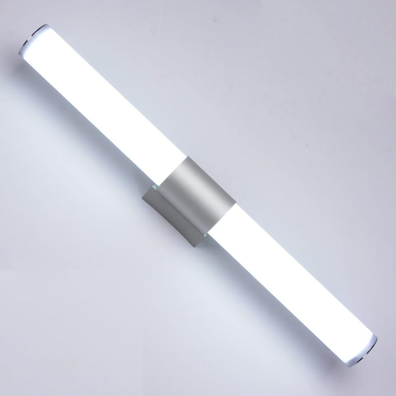 مصابيح حائطية بتصميم أسطواني عصري بسيط مع إضاءة أمامية LED للمرآة