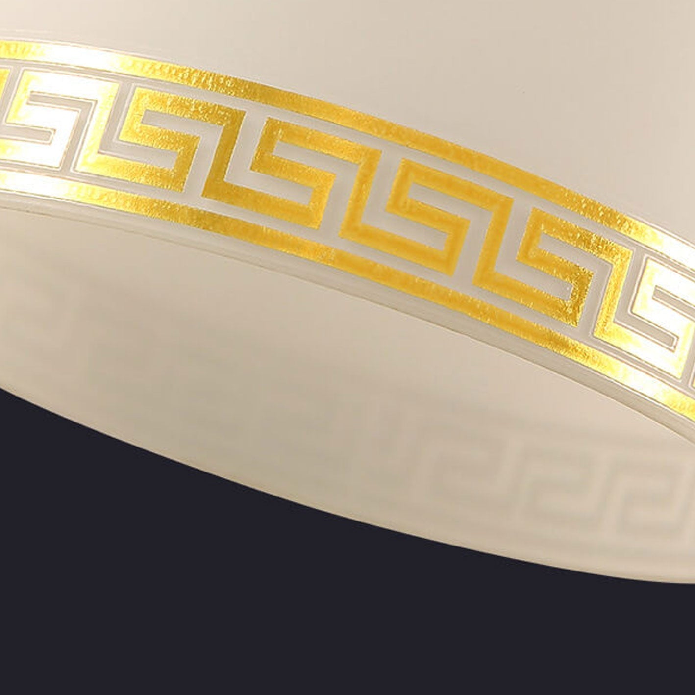 مصباح سقف صيني حديث أسطواني زجاجي كامل من النحاس، مزود بمصباح واحد، ومثبت بشكل نصف مسطح