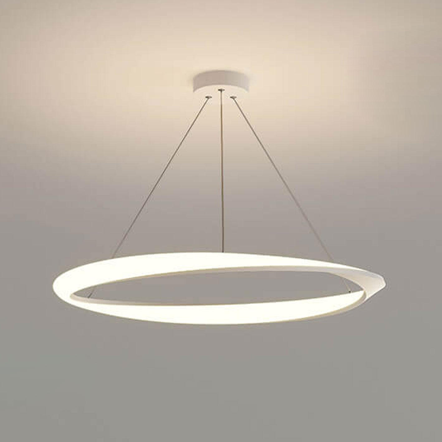 Nordic Light Luxury Round Aluminum LED Pendant Light