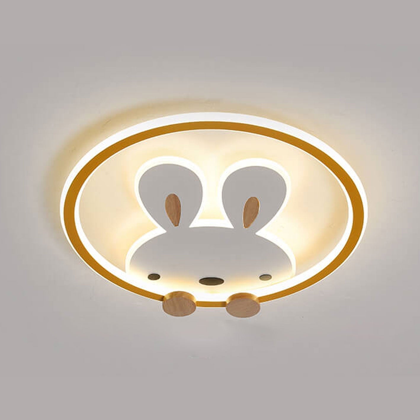 مصباح LED مدمج بتصميم أرنب كرتوني إبداعي للأطفال