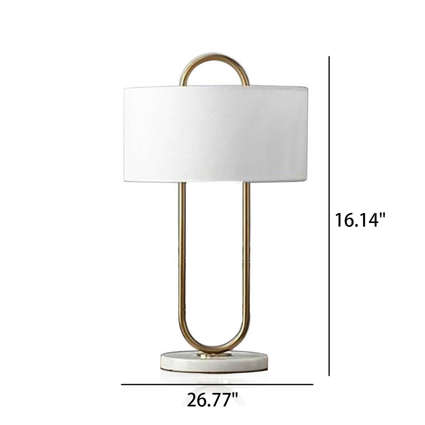 Modern Minimalist Creative Oval Ring Design 1-Light Table Lamp