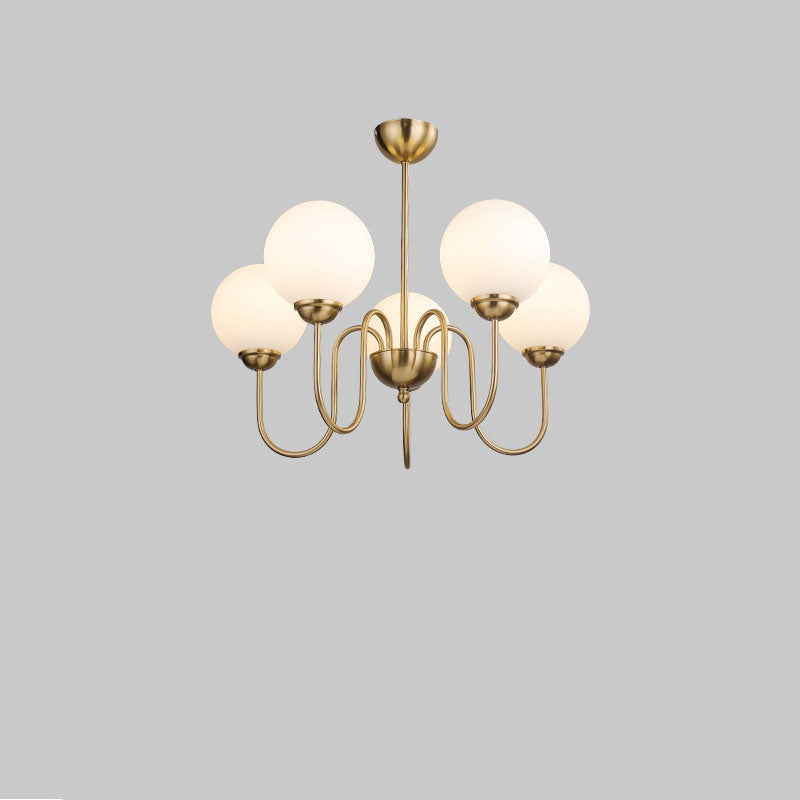 Modern Minimalist Vintage Round Ball 3/5/6/8-Light Island Light Chandelier