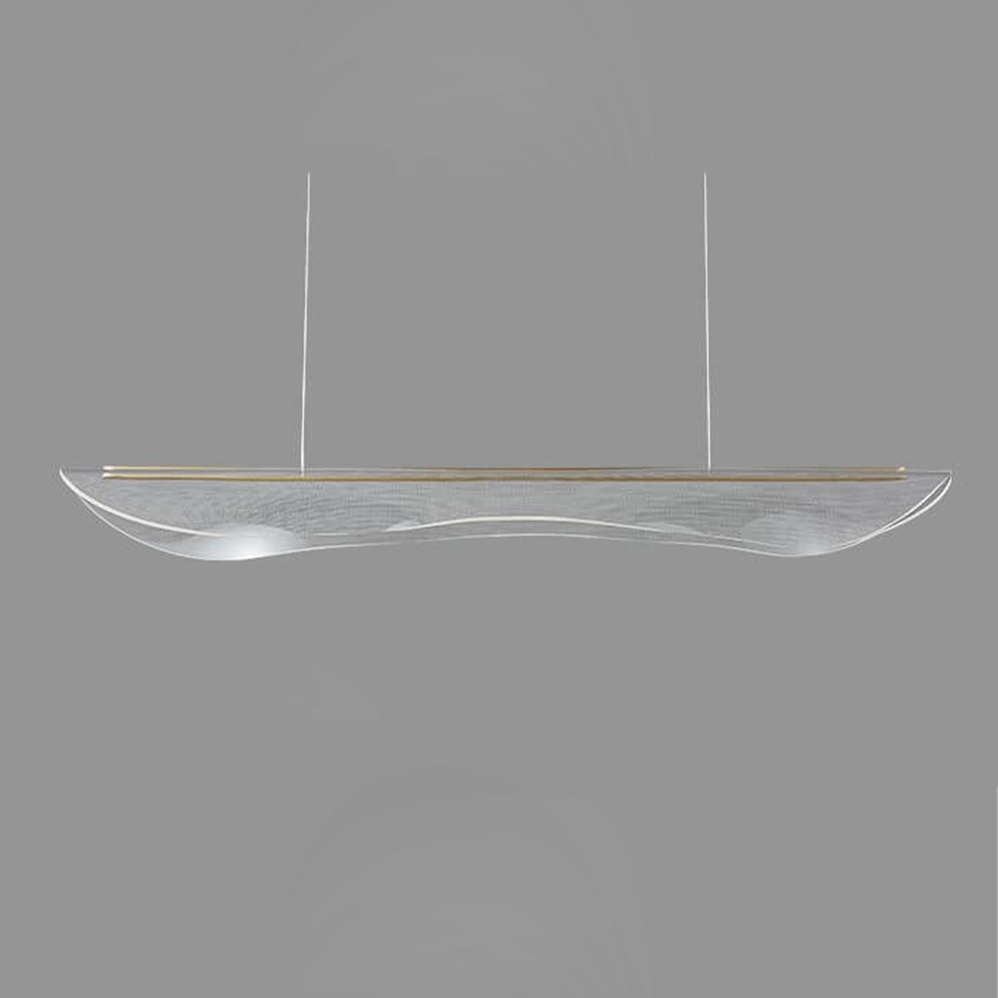 ثريا LED بتصميم أوراق طويلة من الأكريليك بتصميم جزيرة بإضاءة عصرية فاخرة